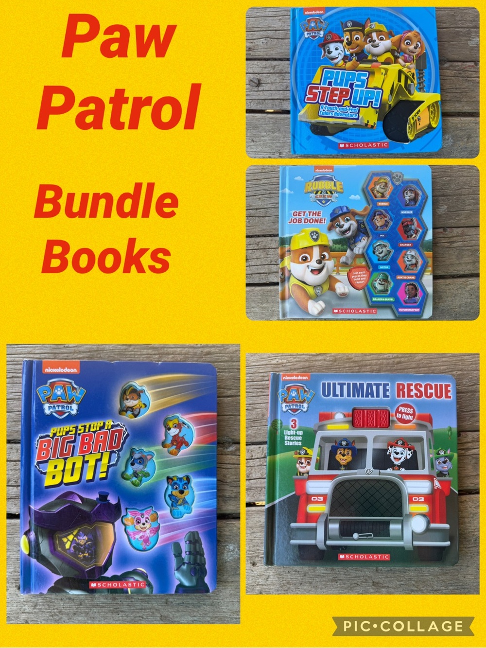 Nickelodeon Paw Patrol 4 Book Bundle